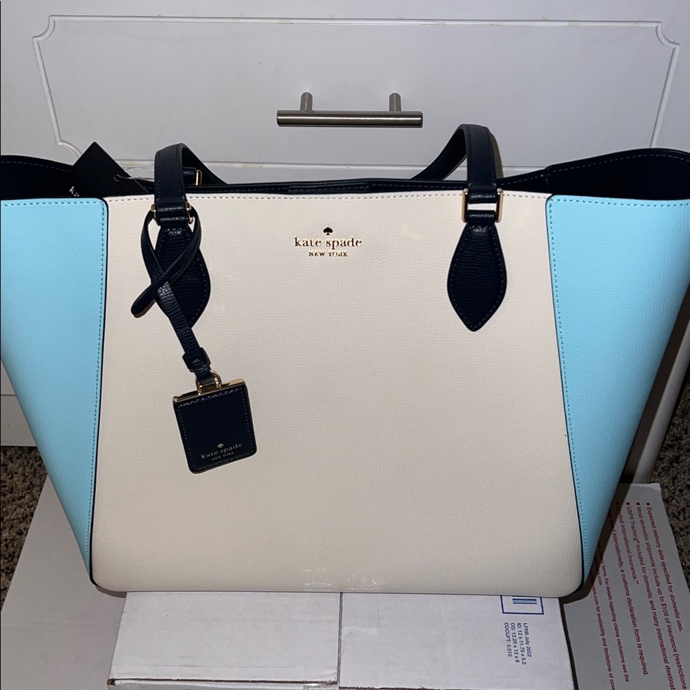 NWT Kate Spade Poppy Colorblock Large Tote.